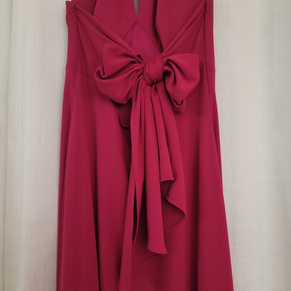 Cache Maxi Dress 8 Halter pink long cocktail - Picture 6 of 13